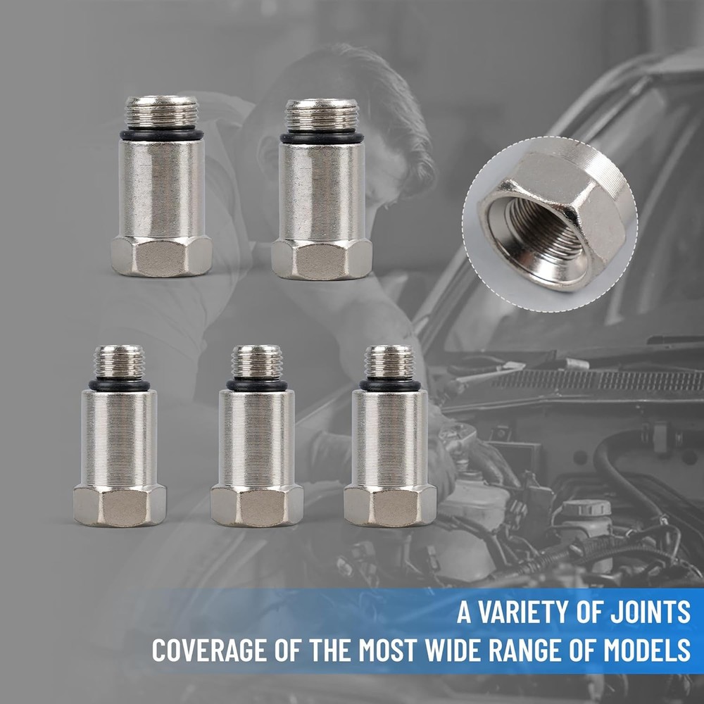 11PC Compression Tester, Automotive Engine Compression Tester Adapter Kit, Engin