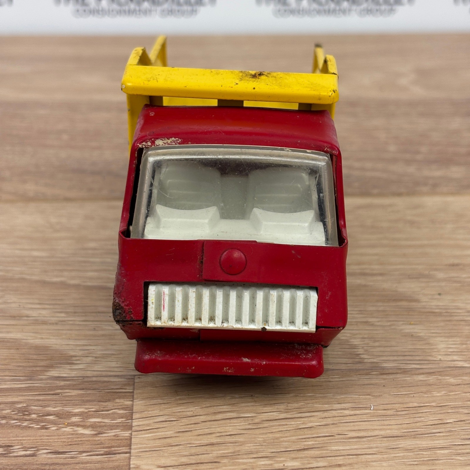 Vintage Tonka Steel Dump Truck and Pickup Truck Lot Red Yellow Green