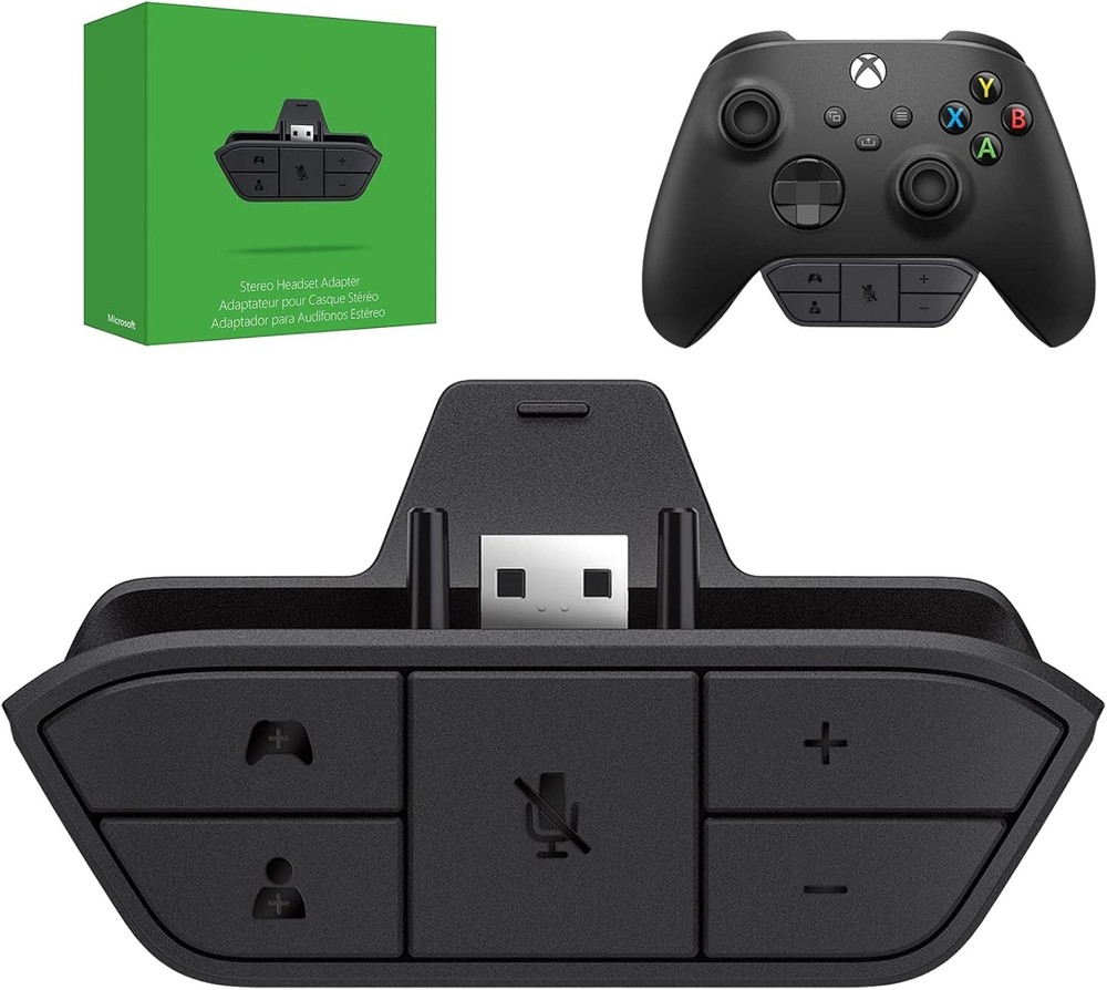 Durable Xbox Stereo Adapter with Free Thumbgrips - Low Latency Gaming Solution