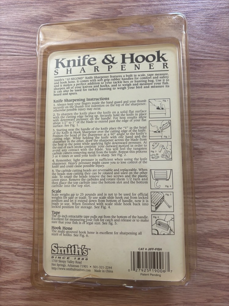 SMITH KNIFE AND HOOK SHARPENER JIFF-FISH