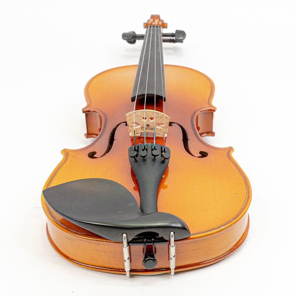 Mendini by Cecilio MV400 Solid Wood Violin – Beginner/Student Model with Case