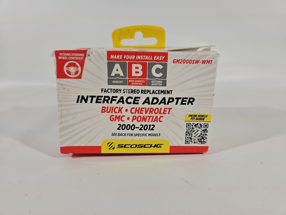 Scosche GM2000SW-WM1 Factory Stereo Replacement Interface Adapter