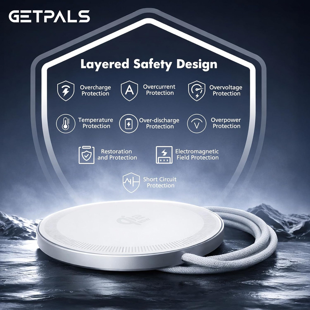 25W Qi2.2 Magnetic Wireless Charging Pad – 2-Pack, White