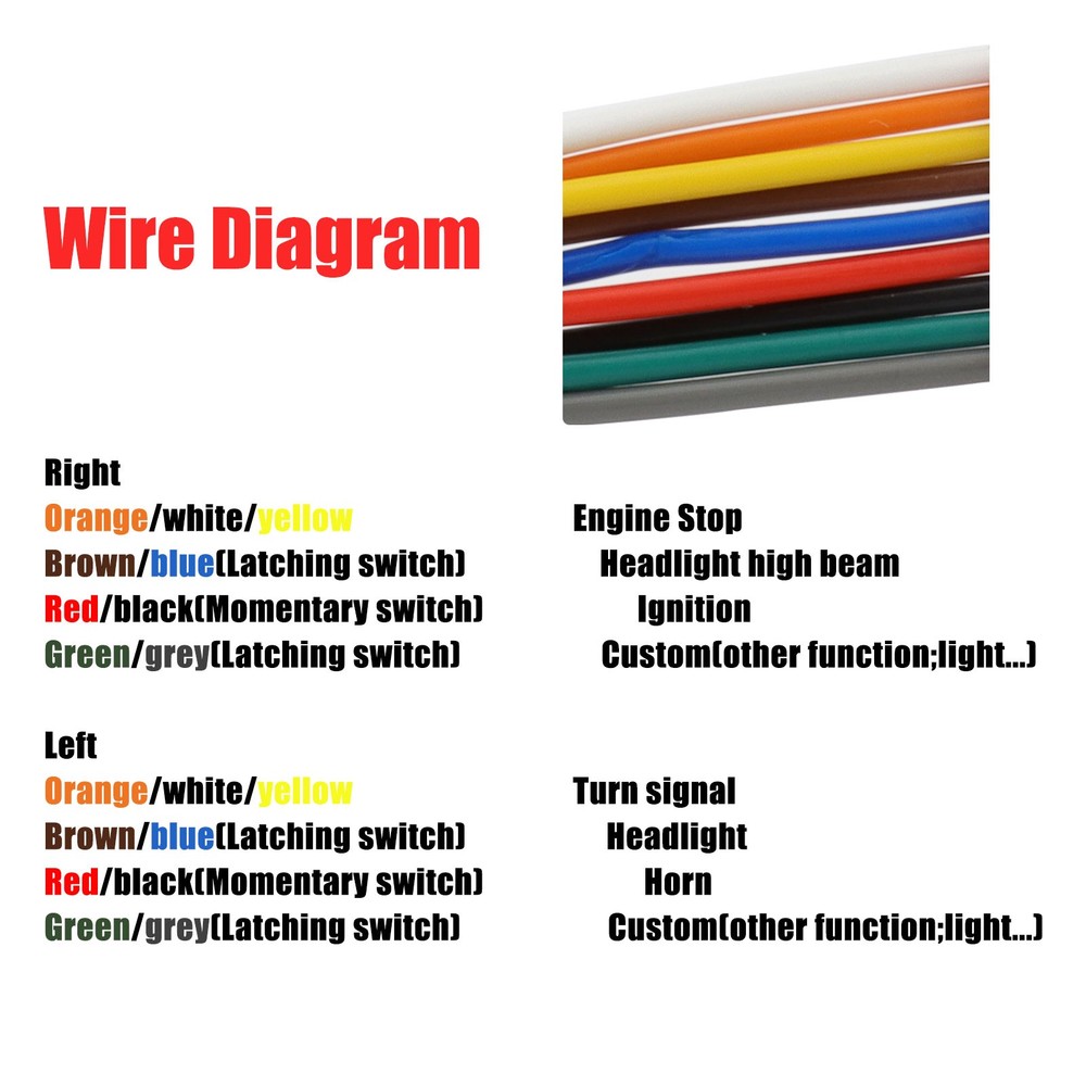 25mm 1'' Handlebar Control Switch Motorcycle Start Button For Harley Universal