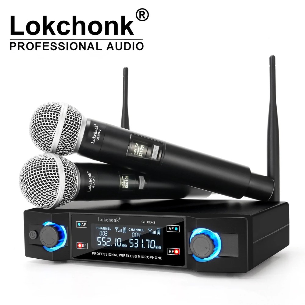 GLXD2 Professional Wireless Microphone system Dual Channel UHF Fixed Frequency C