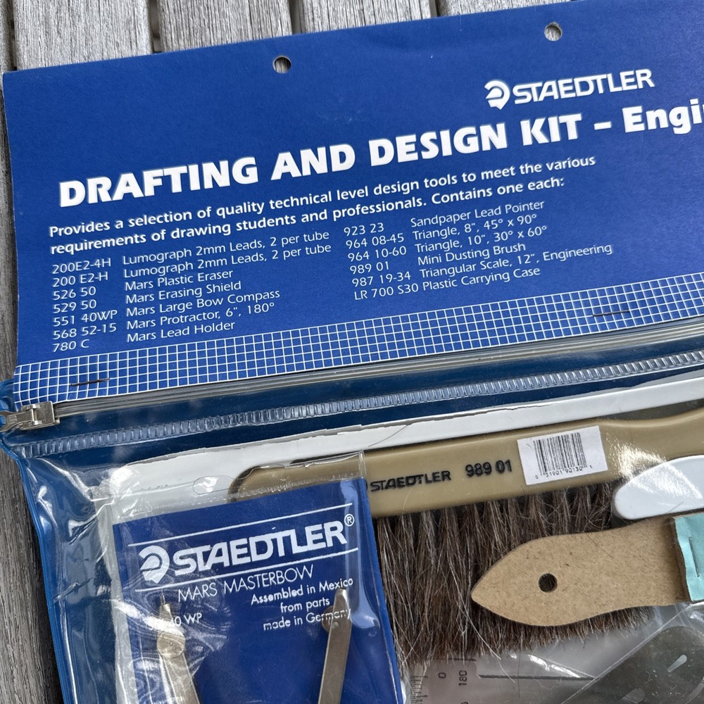 Stadetler Drafting & Design Kit - Engineering Application Vintage 1994 Read