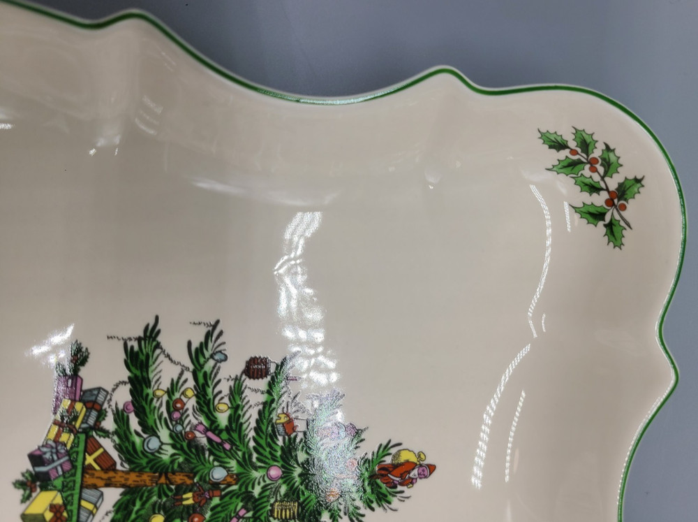 Spode England CHRISTMAS TREE 7" Devonia Serving Tray Square