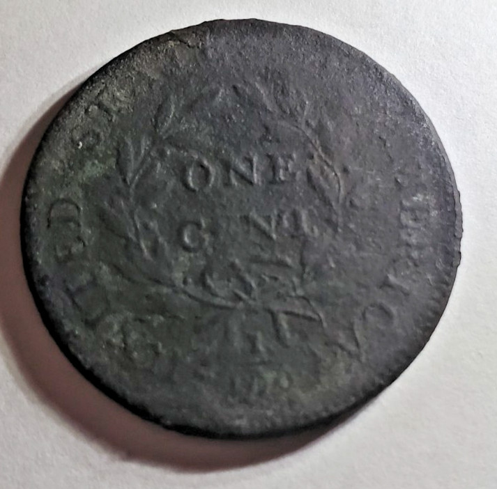 1799 Draped Bust Large Cent Key Date Env Damage