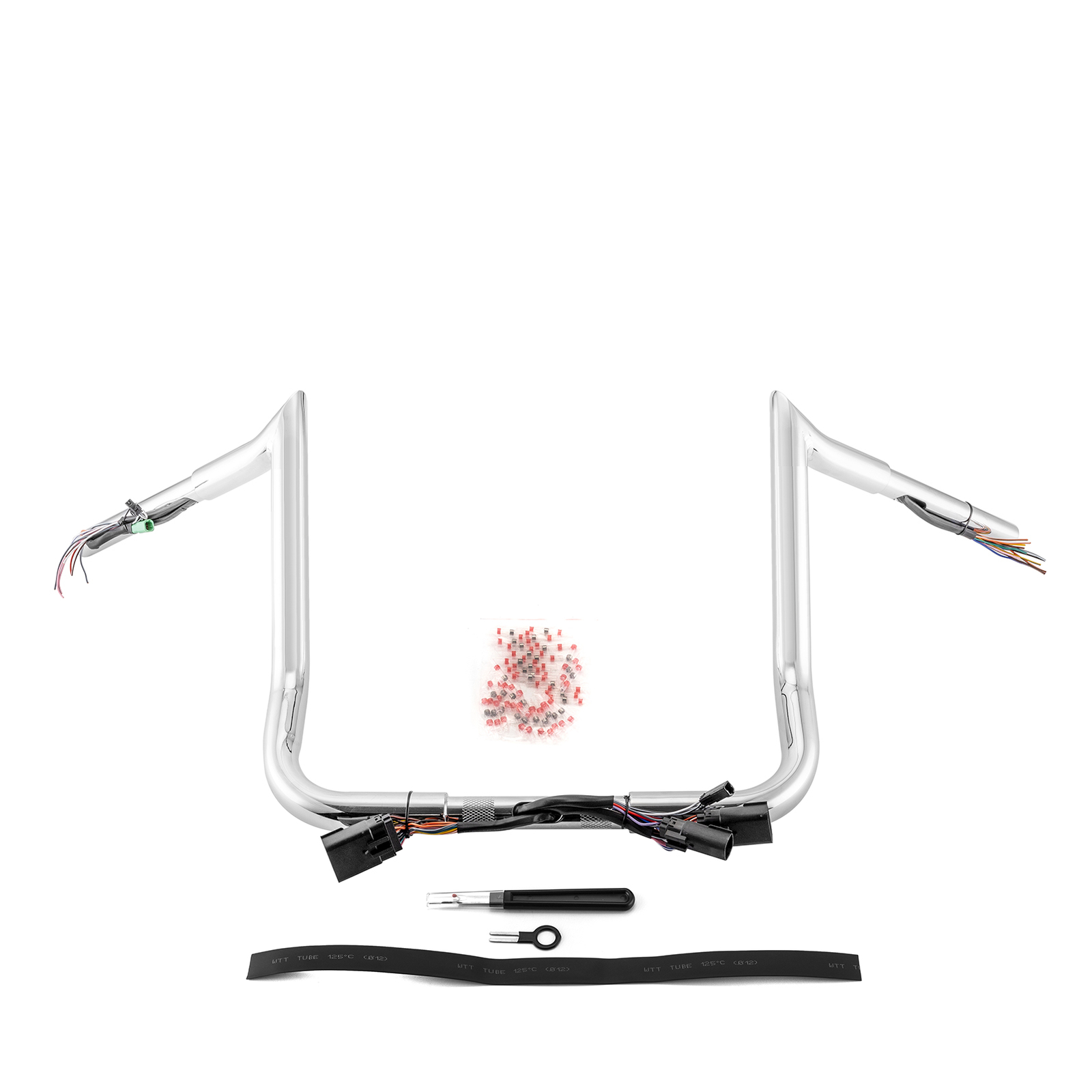 Pre-Wired 12" Meathook Handlebars For Harley Electra Glide Ultra Classic 08-13