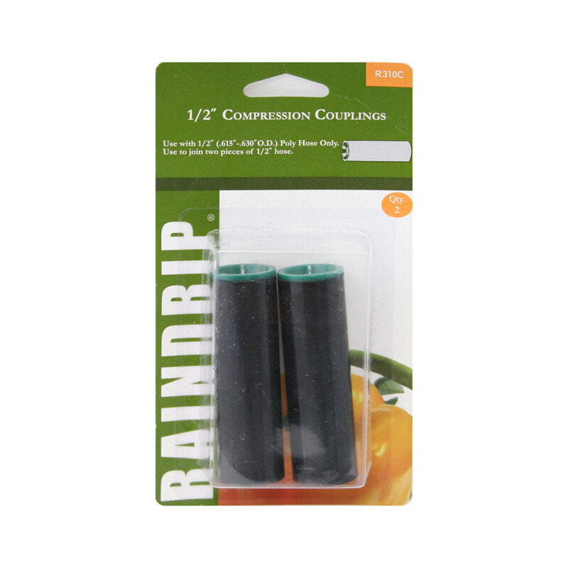 Raindrip 1/2 in. Compression Drip Irrigation Coupler 2 pk (Pack of 10)