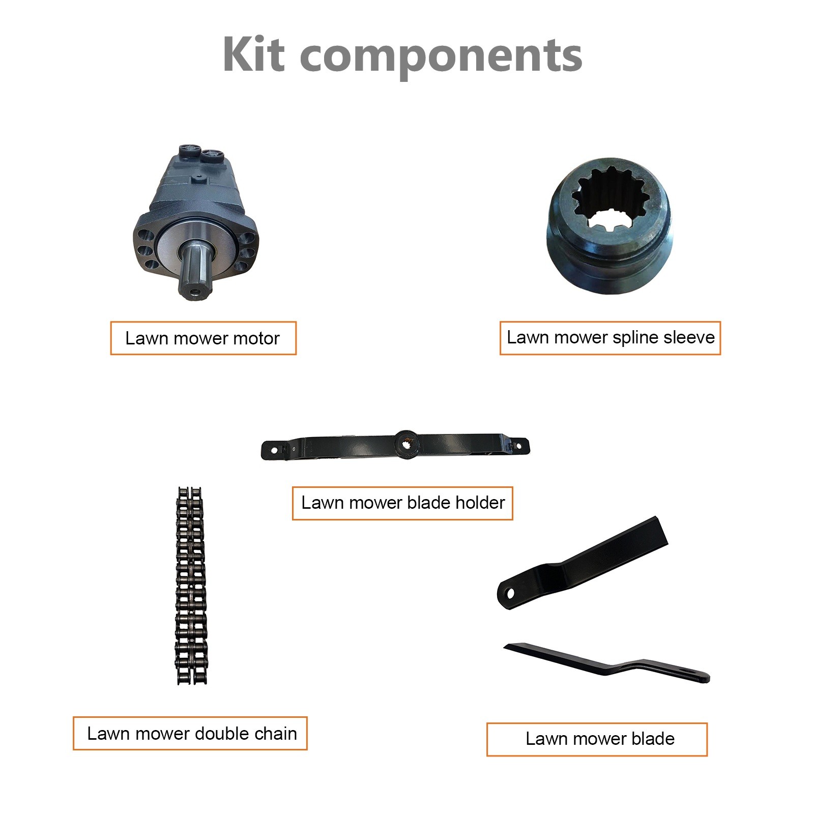 Wolverine BC-13-72W Skid Steer Brush Cutter Mower 72in Heavy Duty 2 Blades