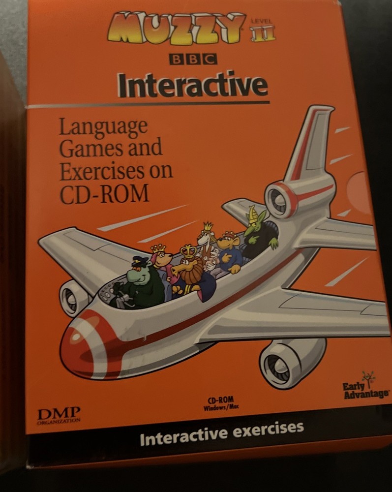 2 Sets BBC MUZZY INTERACTIVE CD-ROM Spanish Language Ed. 1-Sealed/1-Open L.v2