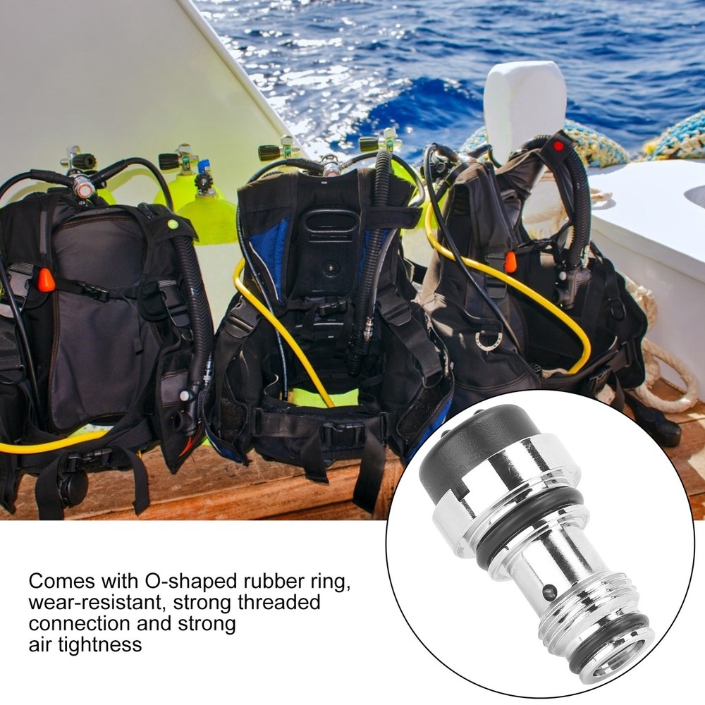 Scuba Diving Replacement For BCD Power Inflator KShaped Valve Chrome Brass Core