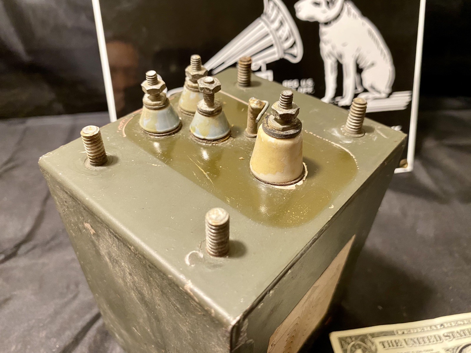 Original antique audiophile transformer made in USA #0137