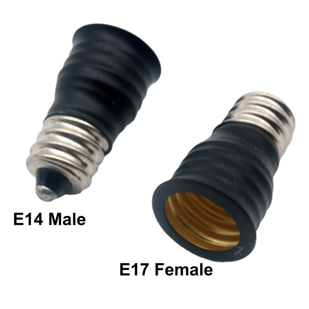 E14 to E17 Candelabra Base Socket LED Light Bulb Lamp Adapter Converter Holder