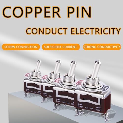 4 Pcs Toggle SwitchCar Toggle Rocker SwitchToggle SwitchMarine Toggle Switche...