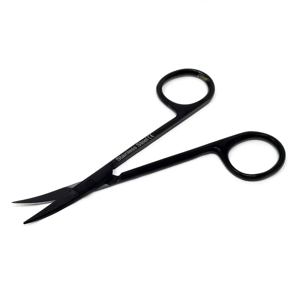Sharp Durable Scissor for Sewing Craft & Office 4.5" Curved Shears - Black