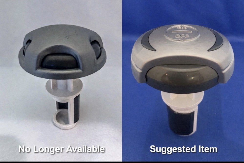 Maax Spas Open/Close Small Valve 5 Spoke Handle Graphite -suggested Replacement