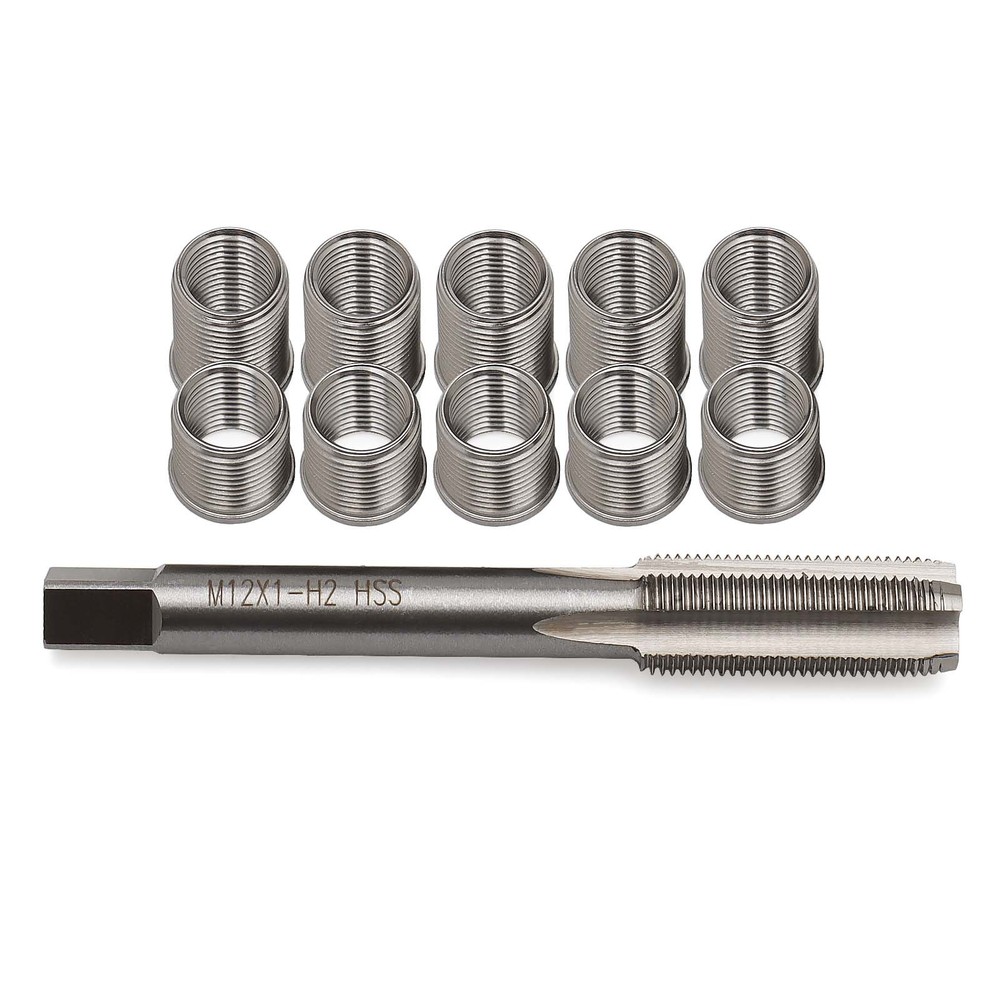 M10 x 1 Universal Spark Plug Thread Repair Tools Kit with Thread Inserts 10 Pack