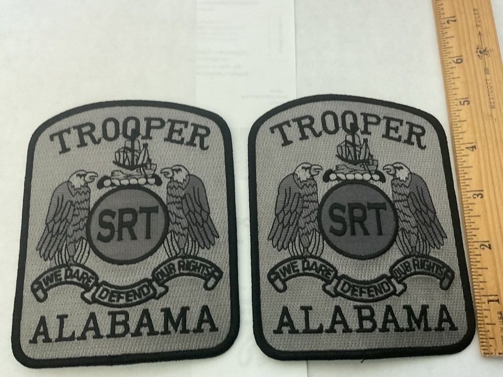 Alabama State Trooper SRT collectable Patch full size Set  tracking insured