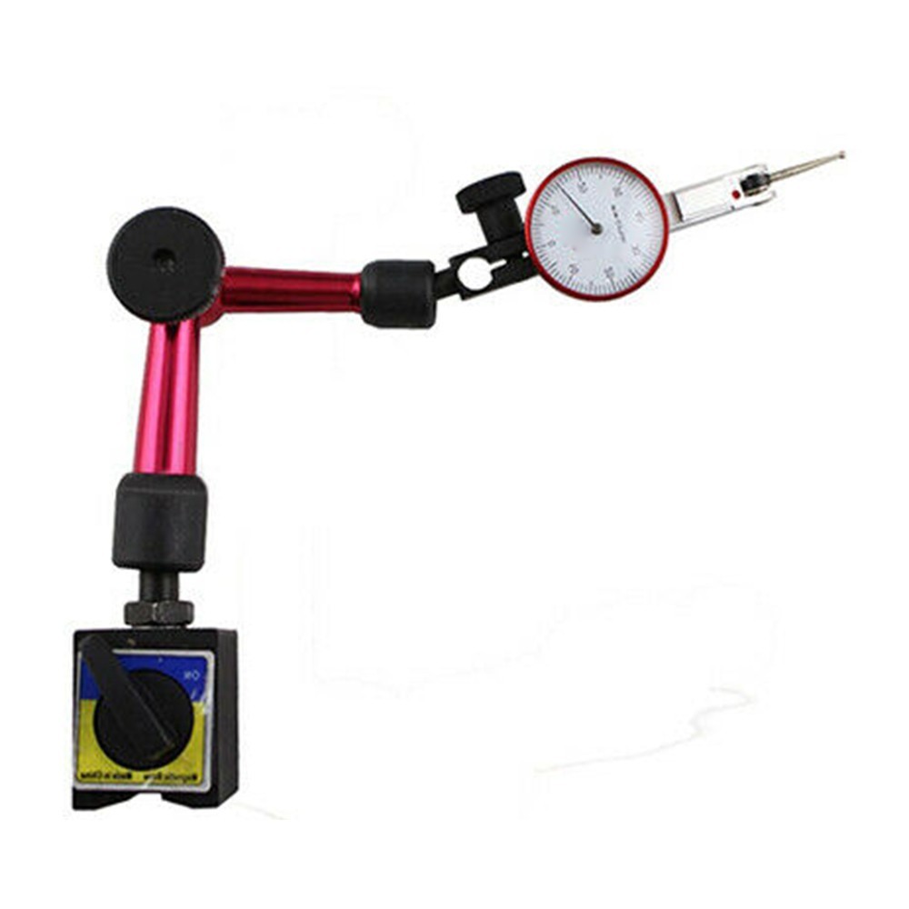 Magnetic Base Holder Stand for Dial Indicator Gauge with Adjustable Positioning