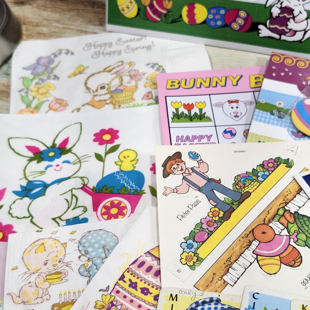 Vintage Easter Paper Craft Ephemera Junk Journal Mixed Lot