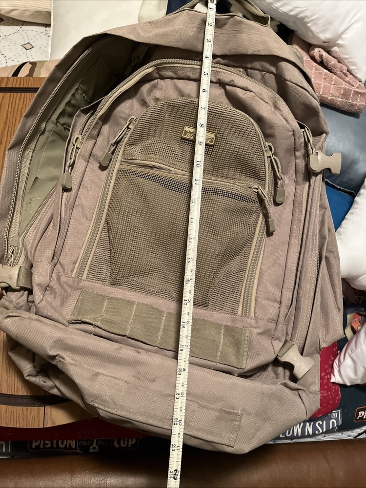 3 Day Brown Expandable Tactical Camping Hiking Backpack. Excellent. Task Force.
