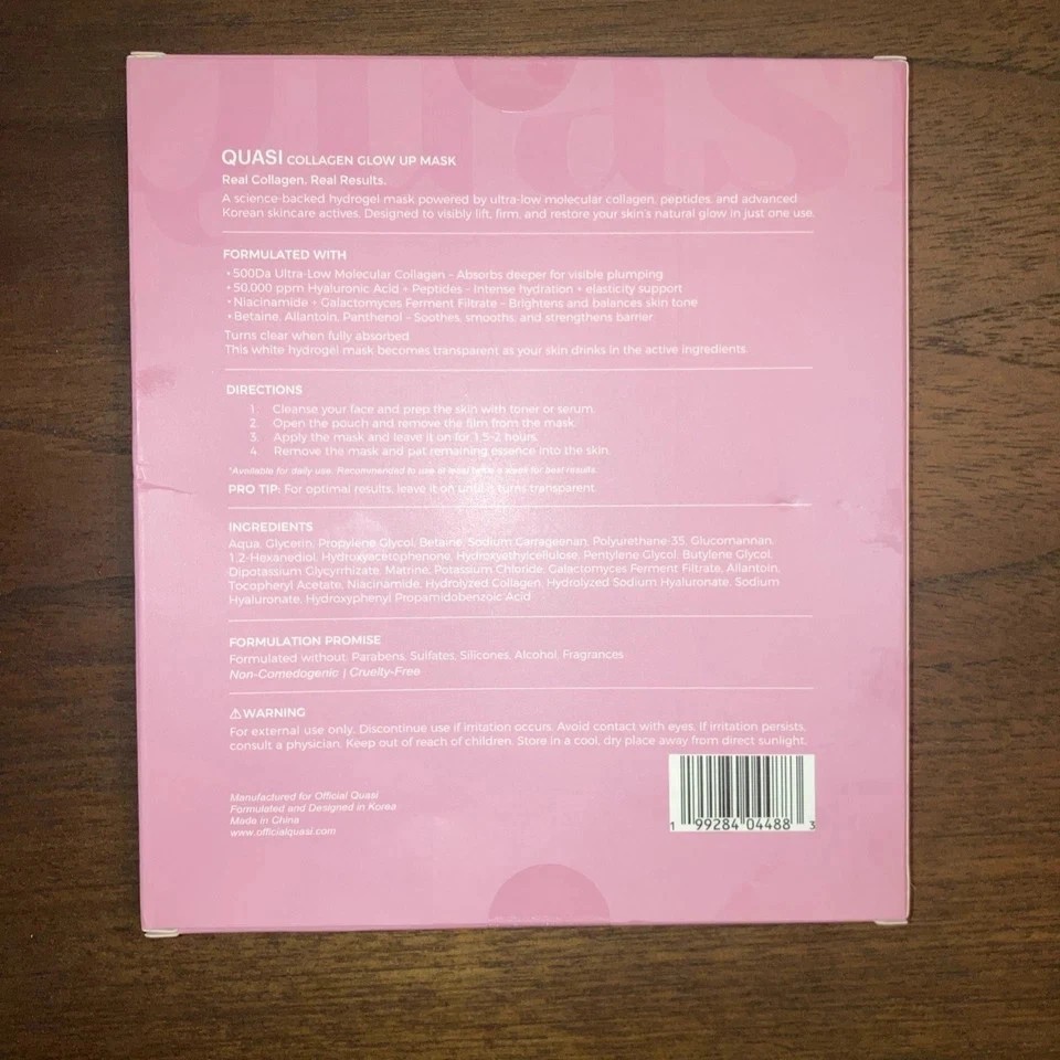 Quasi - Collagen Glow Up Mask - 4 pcs /box*/