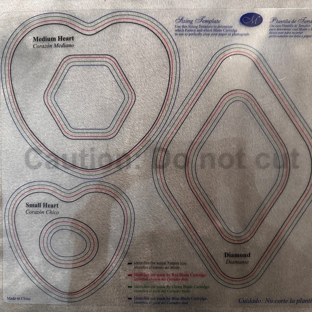 Creative Memories CUSTOM CUTTING SYSTEM Cutting MAT Board And 2 Sizing Templates