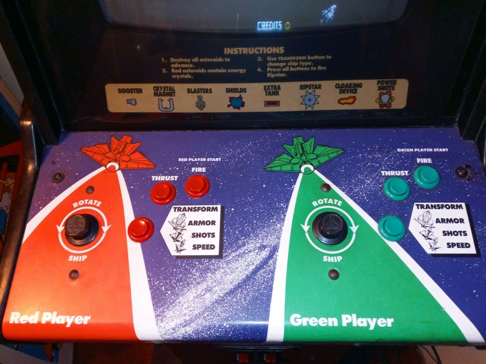 Atari Blasteroids Arcade Machine 1987 Stern Konami Nintendo Video Game Asteroids