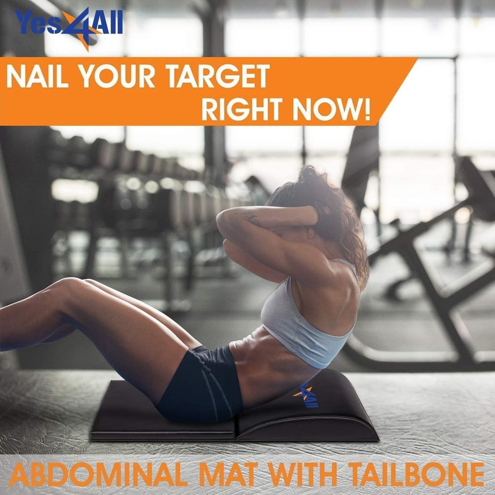 High-Density Ab Exercise Mat for Comfortable Core Training & Tailbone Support