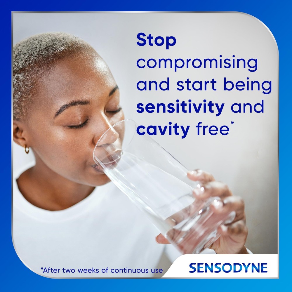 Sensodyne Cavity + Sensitivity Toothpaste, Fluoride Toothpaste for Sensitive...