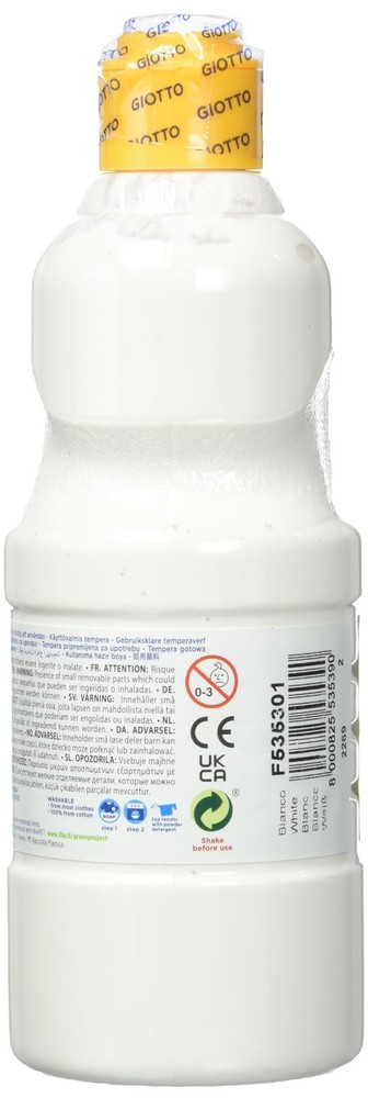 GIOTTO SCHOOL PAINT 500ML WHITE