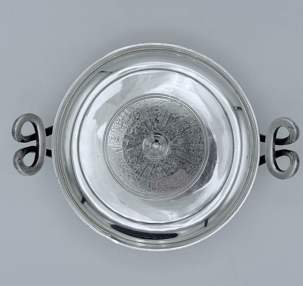 Vintage Gorham Silverplate Greek Kylix Bowl - Met Museum Designed-Scroll Handles