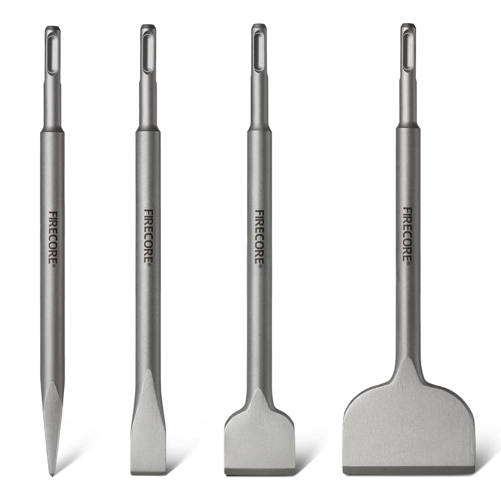 Durable 4-Piece SDS Chisel Set – Ideal for Demolition and Renovation Tasks