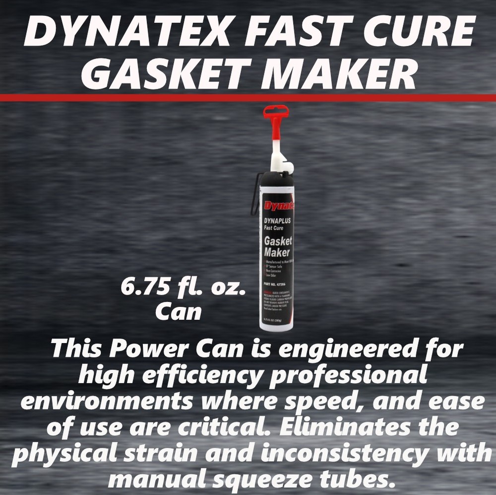 Dynatex DynaPlus Fast Cure Gasket Maker 6.75oz Sensor Safe & Low Odor (5-Pack)
