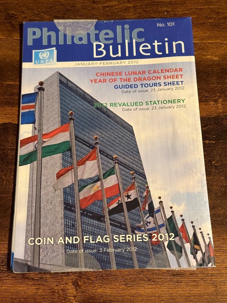 United Nations Postal Administration, Philatelic Bulletin, No. 101, Jan-Feb 2012