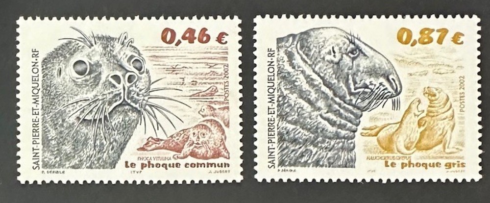 ST. PIERRE  734 - 735  Beautiful  Mint  NEVER  Hinged  Set