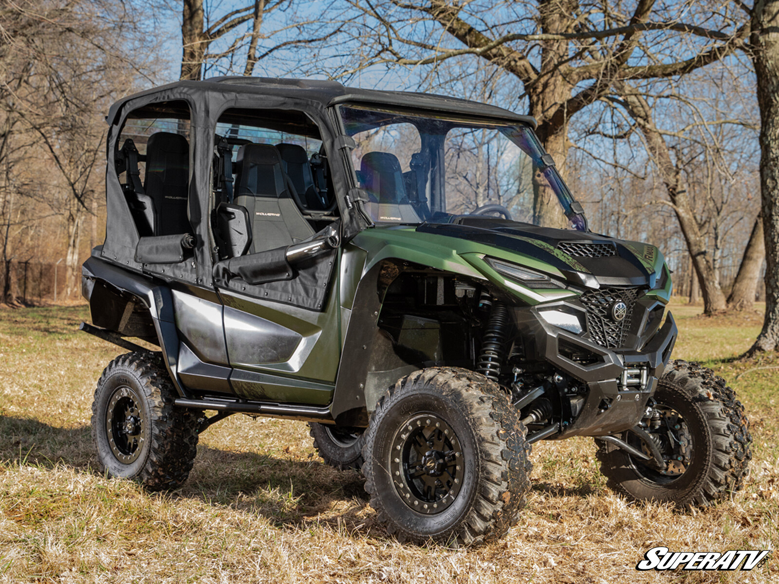 SuperATV Soft Cab Enclosure Doors for Yamaha Wolverine RMAX 4 (2021+)