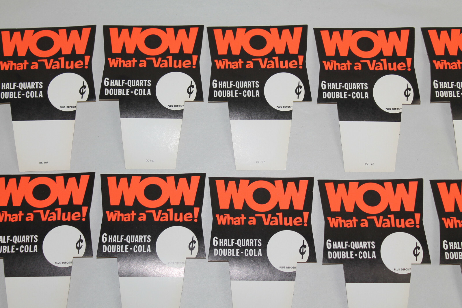 VINTAGE DOUBLE COLA ADVERTISING Cards Sign WOW LOT OF 10