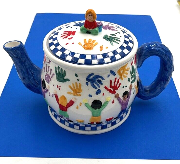 Save The Children Teapot Hand Painted - Centrum