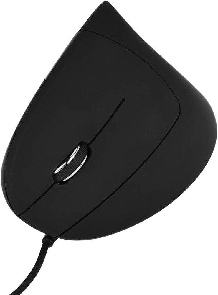 Ergonomic Vertical USB Wired Mouse, Left Handed Optical Mouse, 3 Adjustable DPI
