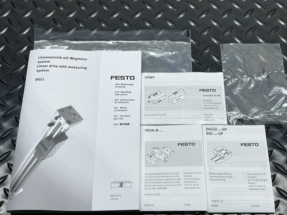 FESTO DGCI-25-1250-KF-GP-CS PNEUMATIC LINEAR DRIVE WITH DISPLACEMENT ENCODER