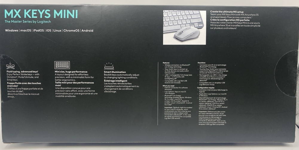 Keyboard Minimalist Wireless Illuminated Logitech MX Keys