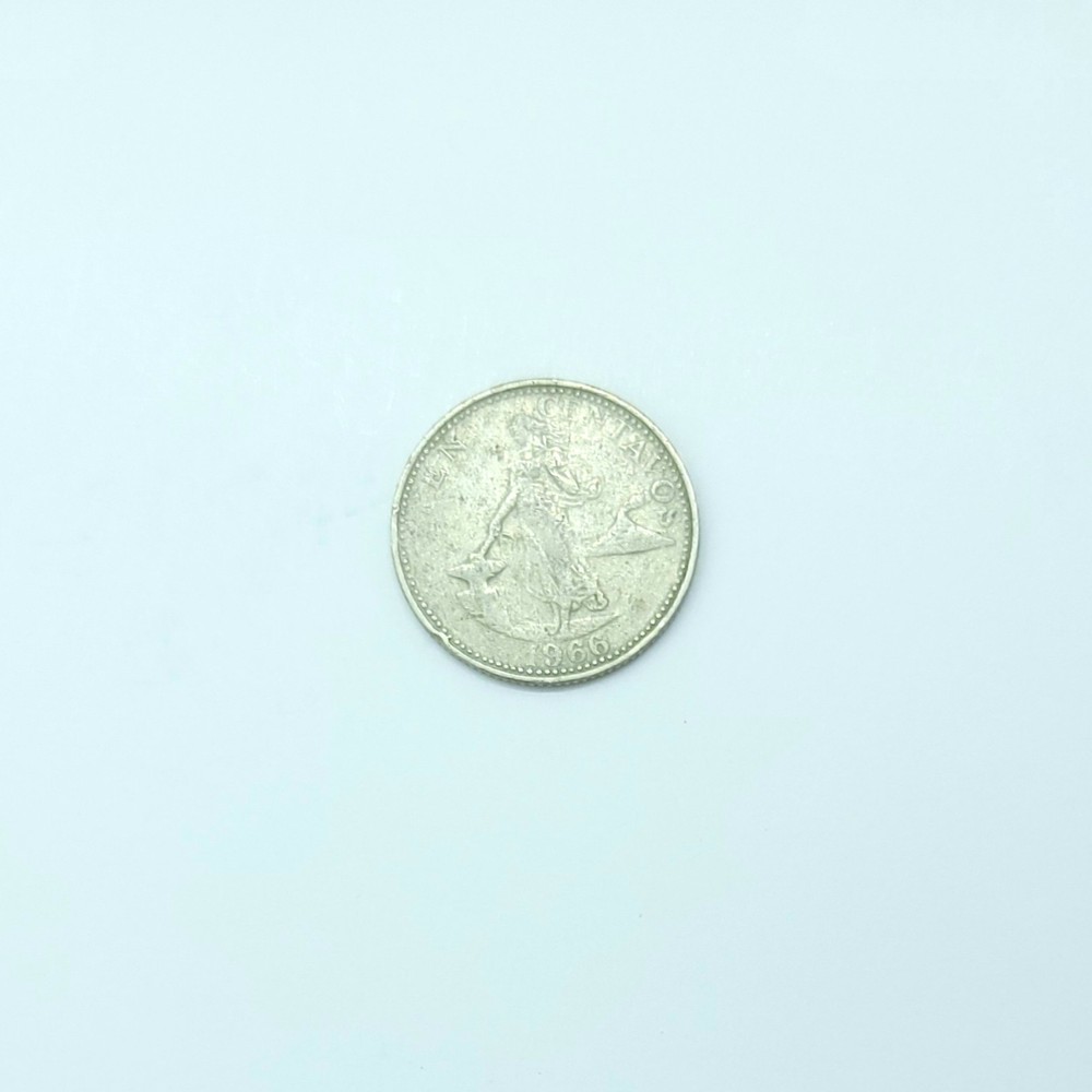 1966 Philippines 10 Centavos Coin Circulated