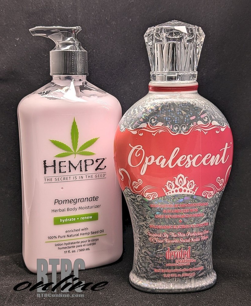 Devoted Creations Opalescent Tanning Lotion & Hempz Pomegranate Moisturizer