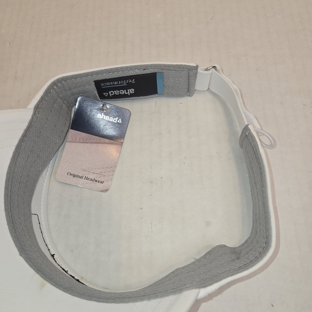Midwest Land Group Visor Nwot Adjustable Strapback White By Ahead