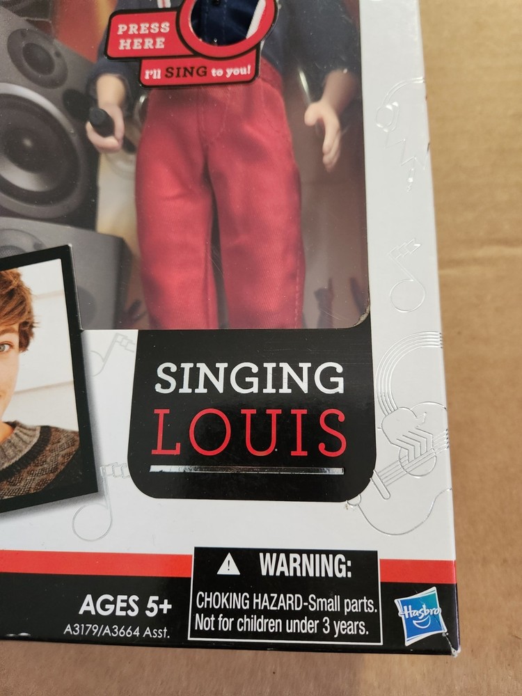 2012 Hasbro Singing LOUIS Doll 1D One Direction Sealed in Box