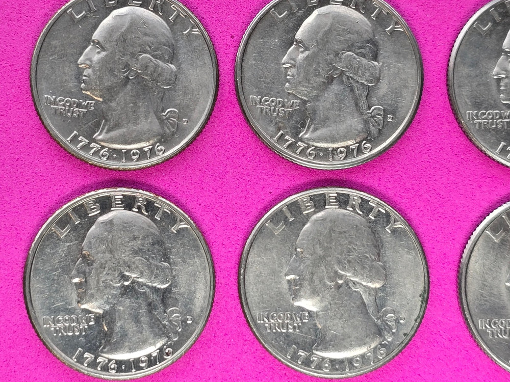 One Dozen (12) US Bicentennial Quarters-Circulated-Denver Mint-NICE!