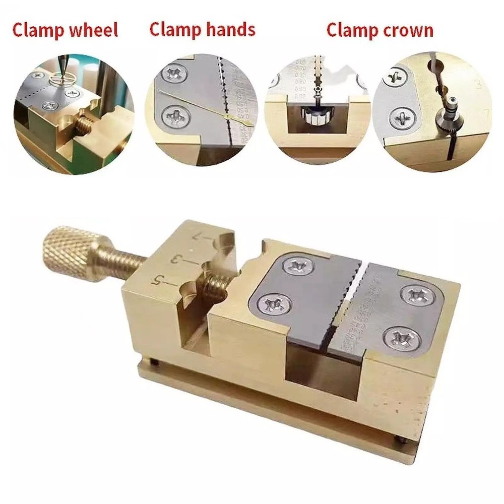 Watch Repair Tool Jig Micro Precision Brass Pliers for Watchmaker Bench Drill